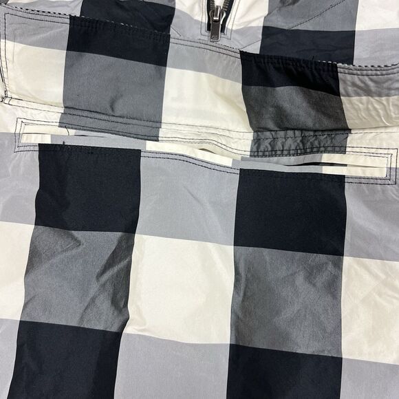 Christian Dior Anorak Hoodie Black White Plaid Print Oversized Jacket Size M - Picture 14 of 16